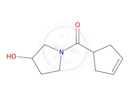 Chemical structure of 1-(Cyclopent-3-ene-1-carbonyl)pyrrolidin-3-ol