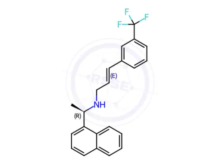 Chemical structure of (E)-2,3,-Dehydro-cinacalcet