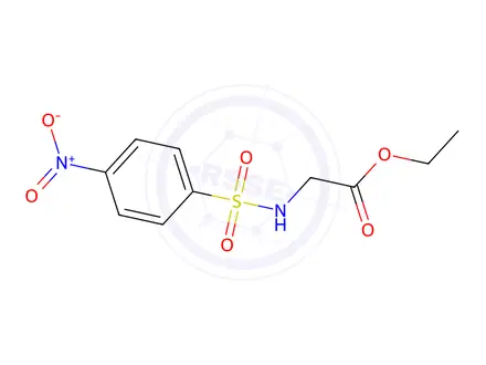 Chemical structure of Ethyl 2-[(4-nitrobenzene)sulfonamido]acetate