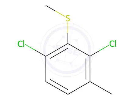 Chemical structure of Benzene, 1,3-dichloro-4-methyl-2-(methylthio)-