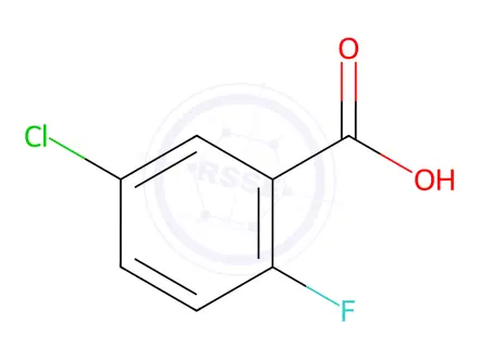 Chemical structure of 5-Chloro-2-fluorobenzoic Acid