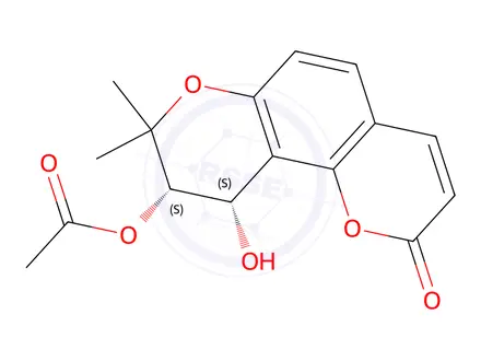 Chemical structure of qianhucoumarin B