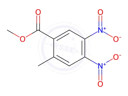 Chemical structure of Benzoic acid, 2-methyl-4,5-dinitro-, methyl ester
