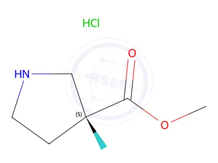 Chemical structure of methyl (3S)-3-fluoropyrrolidine-3-carboxylate;hydrochloride
