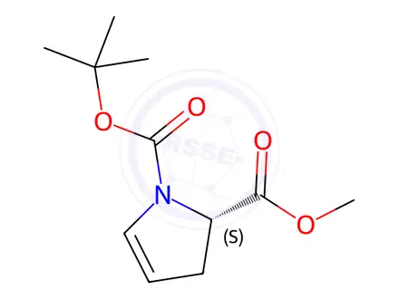 Chemical structure of N-Boc-L-proline-4-ene Methyl Ester