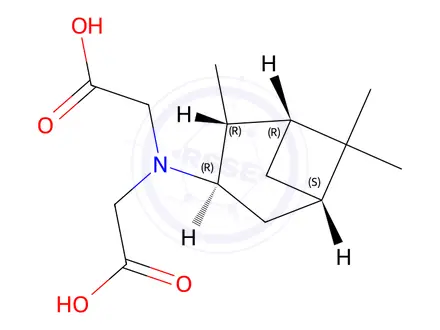 Chemical structure of 2,2'-(((1R,2R,3R,5S)-2,6,6-Trimethylbicyclo[3.1.1]heptan-3-yl)azanediyl)diacetic acid