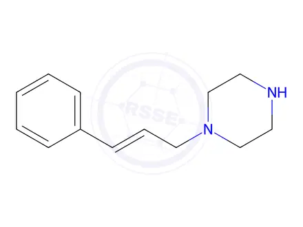 Chemical structure of 1-Cinnamylpiperazine