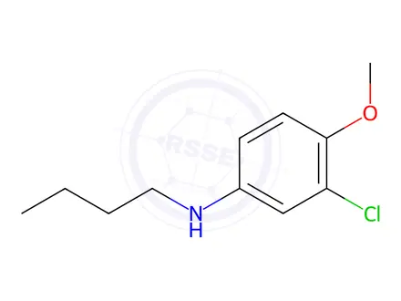 Chemical structure of n-Butyl-3-chloro-4-methoxyaniline