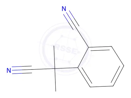 Chemical structure of 2-(2-Cyano-2-propyl)benzonitrile