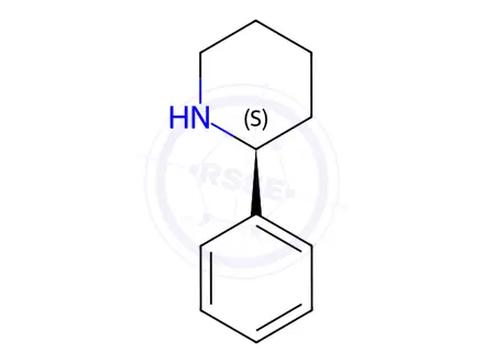 Chemical structure of (S)-2-Phenylpiperidine