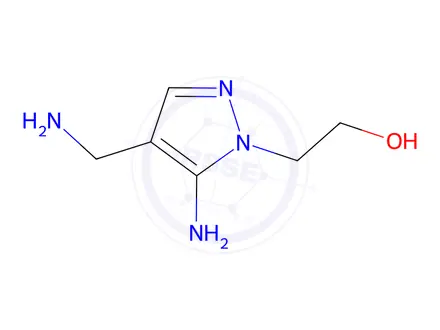 Chemical structure of 2-(5-Amino-4-(aminomethyl)-1H-pyrazol-1-yl)ethanol