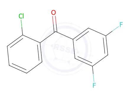Chemical structure of 2-Chloro-3,5-difluorobenzophenone