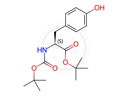 Chemical structure of Boc-Tyr-OtBu