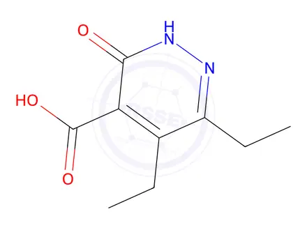 Chemical structure of 5,6-Diethyl-3-oxo-2,3-dihydropyridazine-4-carboxylic acid