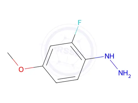 Chemical structure of (2-fluoro-4-methoxyphenyl)hydrazine