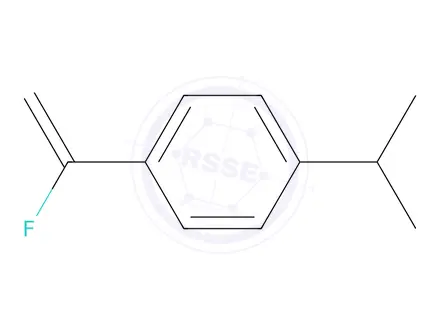 Chemical structure of Benzene, 1-(1-fluoroethenyl)-4-(1-methylethyl)-(9CI)
