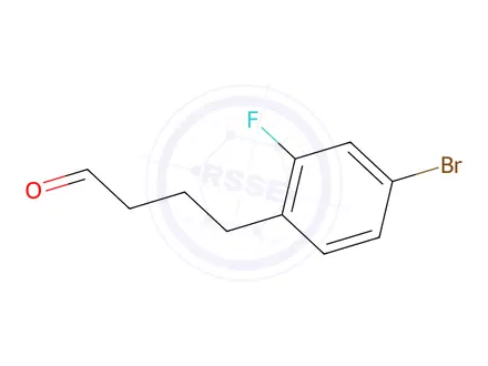 Chemical structure of 4-(4-Bromo-2-fluorophenyl)butanal