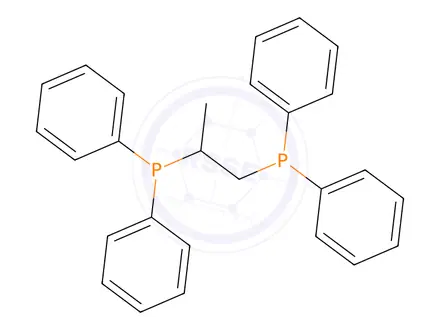 Chemical structure of 1,2-Bis-(diphenylphosphino)propane