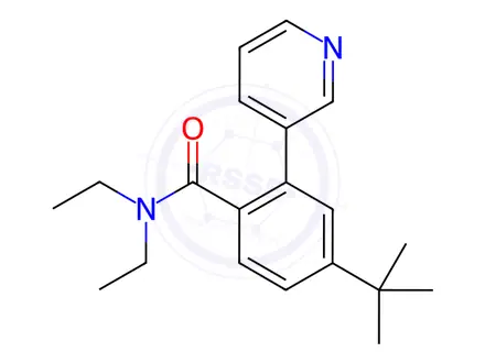 Chemical structure of 4-(tert-Butyl)-N,N-diethyl-2-(3-pyridinyl)benzamide
