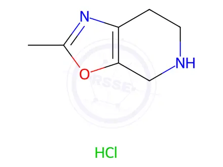 Chemical structure of Oxazolo[5,4-c]pyridine, 4,5,6,7-tetrahydro-2-methyl-, hydrochloride (1:1)