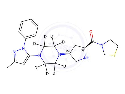 Chemical structure of Teneligliptin-d8