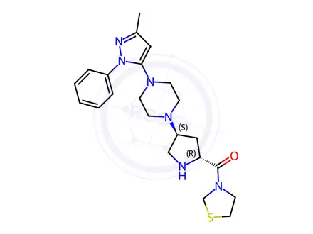 Chemical structure of Teneligliptin Impurity 1