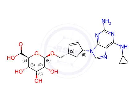 Chemical structure of Abacavir 5'-β-D-Glucuronide