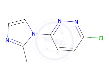 Chemical structure of 3-chloro-6-(2-methyl-1H-imidazol-1-yl)pyridazine