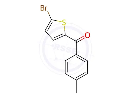Chemical structure of (5-Bromo-2-thienyl)(4-methylphenyl)methanone