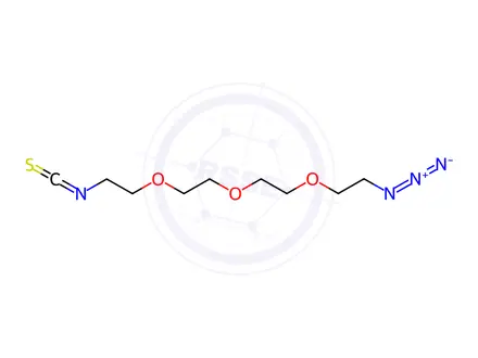 Chemical structure of 5,8,11-Trioxa-2-azatridec-1-ene, 13-azido-1-thioxo