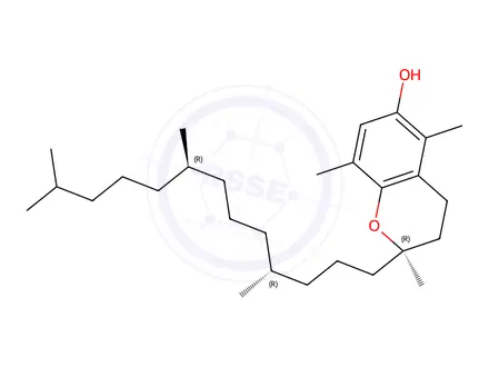 Chemical structure of beta-Tocopherol