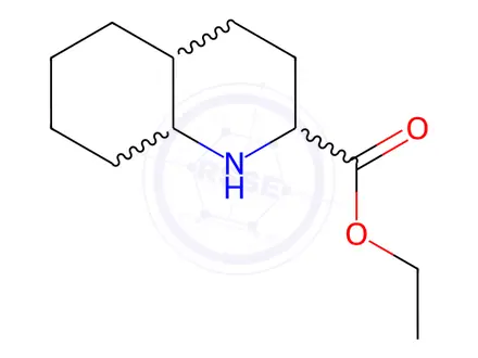 Chemical structure of Ethyl decahydroquinoline-2-carboxylate