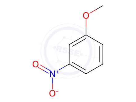 Chemical structure of 3-Nitroanisole