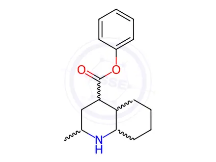 Chemical structure of Phenyl 2-methyldecahydroquinoline-4-carboxylate