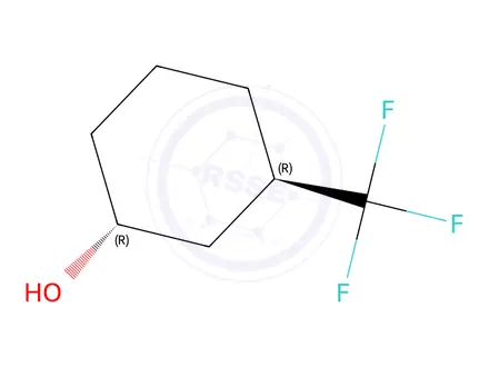 Chemical structure of trans-(1R,3R)-3-(Trifluoromethyl)cyclohexanol