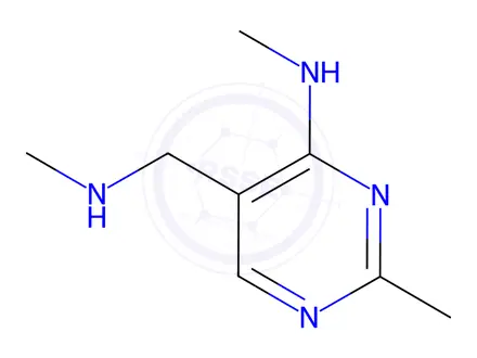 Chemical structure of N,2-dimethyl-5-((methylamino)methyl)pyrimidin-4-amine