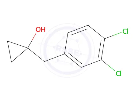 Chemical structure of 1-(3,4-Dichlorobenzyl)cyclopropan-1-ol