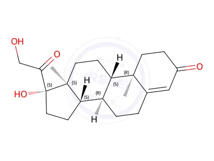 Chemical structure of Hydrocortisone Impurity 93