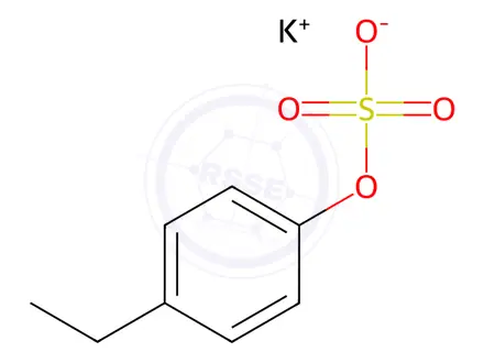 Chemical structure of 4-Ethylphenyl Sulfate Potassium Salt