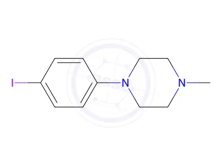 Chemical structure of 1-(4-Iodophenyl)-4-methylpiperazine
