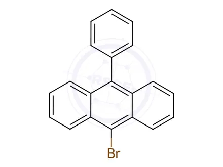 Chemical structure of 9-Bromo-10-phenylanthracene