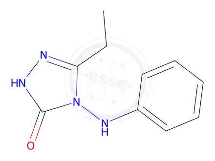 Chemical structure of 3-Ethyl-4-(phenylamino)-1H-1,2,4-triazol-5(4H)-one