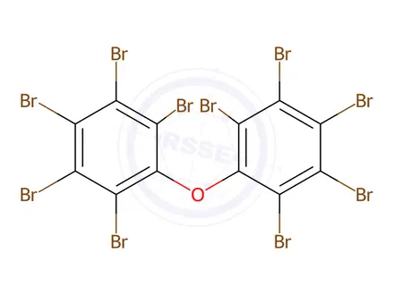 Chemical structure of PBDE 209