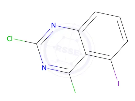 Chemical structure of 2,4-Dichloro-5-iodoquinazoline