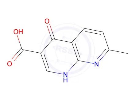 Chemical structure of 1,4-dihydro-7-methyl-4-oxo-1,8-naphthyridine-3-carboxylic acid