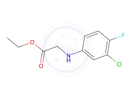 Chemical structure of Ethyl 2-(3-Chloro-4-fluoroanilino)acetate