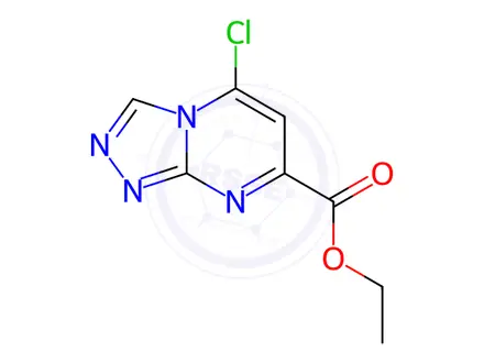 Chemical structure of Ethyl 5-chloro-[1,2,4]triazolo[4,3-a]pyrimidine-7-carboxylat