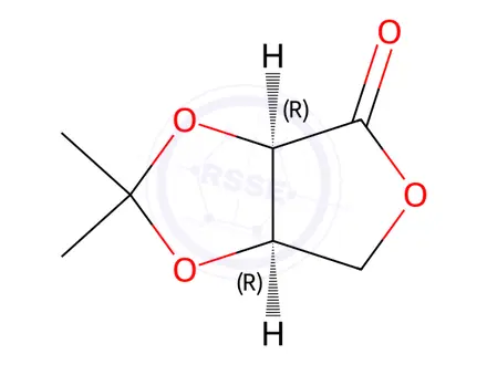 Chemical structure of 2,3-O-Isopropylidene-D-erythronolactone