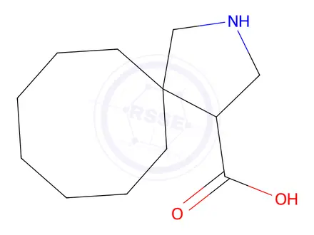 Chemical structure of 2-Azaspiro[4.7]dodecane-4-carboxylic acid