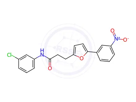 Chemical structure of N-(3-Chlorophenyl)-3-(5-(3-nitrophenyl)furan-2-yl)propanamide